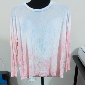 Pastel Tie-Dye Long Sleeve Top